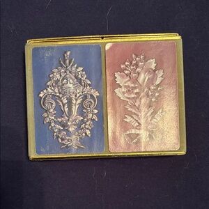 Elegant Blue and Pink Card Game Set